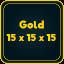 Gold 15 x 15 x 15