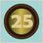 25 spins