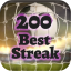 Best streak over 200