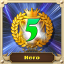 Own 5 heroes