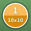 Solved first puzzle (10x10)