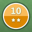 Solved 10 puzzles (2 stars)