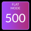 Scored 500 in Flat mode