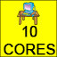 10 CPU Cores