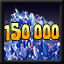 Collect 150000 crystals