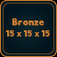 Bronze 15 x 15 x 15