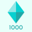 1000 diamonds