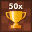 Win 50 times