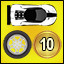 Car 6 - 10 Racing Medals