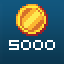 5000 gold coins