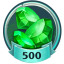 500 gems!