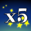 x5 25 times!