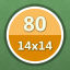 Solved 80 puzzles (14x14)