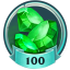 100 gems!
