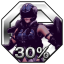 達成度３０％