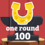 Win in one round 100 gold horseshoues!
