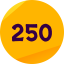 250 points
