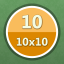 Solved 10 puzzles (10x10)