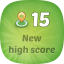 New high score on level 15