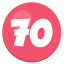 70 puntos