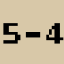 5-4