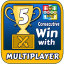 Ludo: 5 Consecutive Wins vs. Multiplayer