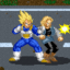 Vegeta vs Android 18 in Earth