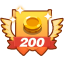Total Coins Get From Game: 200
