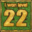 Сongratulations you won the level 22