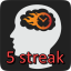 5 streak hard