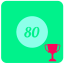 80 puntos