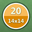 Solved 20 puzzles (14x14)