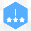 Level 1: 3 stars