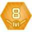Reached level 8