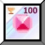 YOU COLLECTED 50 PINK GEMS
