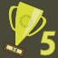 Fifth gold trophy!