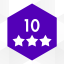 Level 10: 3 stars