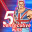 5 consecutive wins