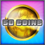 50 coins collected