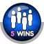 5 Race Mode Wins