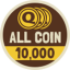 10,000 Coins Total