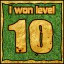 Сongratulations you won the level 10