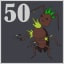 50 cockroaches killed