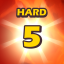 Complete Level 5 on hard difficulty