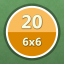 Solved 20 puzzles (6x6)