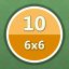 Solved 10 puzzles (6x6)