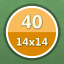 Solved 40 puzzles (14x14)