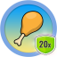 Eat 20 chickens!