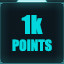 1,000 points
