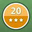 Solved 20 puzzles (3 stars)